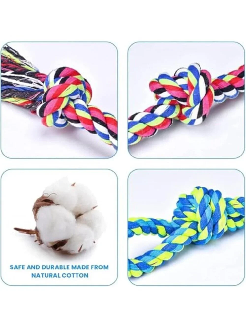 Feeko Heavy Duty Dog Rope Toys for Large Breed Aggressive Chewers, 2 Pack